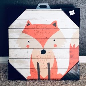 NWT • Home Decor • Cute Fox Canvas